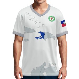 the "jean jacques dessalines" 150gsm v neck soccer jersey t shirt for men(all over printing)